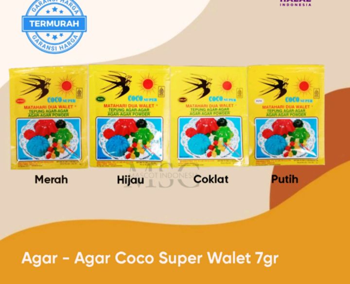 agar agar swallow globe sachet 7gram | Lazada Indonesia