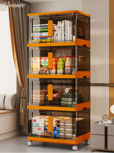 Foldable Childrens Closet Storage Cabinet Baby Clothes Organizer Home Bedroom No Installation Required PP Material Universal Use