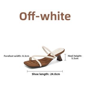 Josiny | Strappy French Style High Heel Summer Sandals