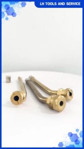 จุ๊บลมรถบรรทุก จุ๊บลมทองเหลือง แบบงอ