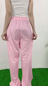 ชุดเซ็ตลำลอง เสื้อกล้ามลายตัวอักษร + กางเกงยาวสไตล์สบาย