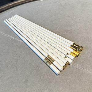 Nordic Style Luxury Alloy Chopsticks Heat Resistant Individual Serving Chopsticks Home Use Dining Utensils by C-SISAN