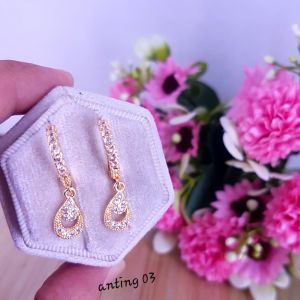 Anting Titanium terbaru Anting Wanita Anti Karat Cocok dipake Kondangan