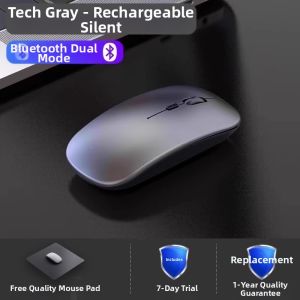 Wireless Charging Bluetooth Mouse for Laptop Computer Notebook Compatible with Asus Lenovo Xiaomi Huawei Eurobird 2024 New Model