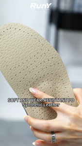 Arch Support Insoles Orthotic Leather Latex Shoe Inserts for Flat Feet Plantar Fasciitis Pain Relief