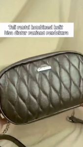 TAS QUINTA AASHI SLING BAG NEW UK. 24*14*8 CM TAS KAPSUL OVAL SPESIAL QUILTING TAS TALI RANTAI