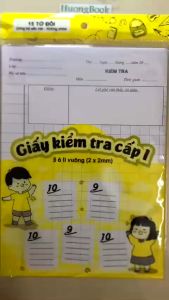 Giấy kiểm tra cấp 1 (5 ô li vuông15 tờ đôi) ND