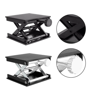 90mm Adjustable Aluminum Lab Lifting Platform Precision Laser Level Holder Stand Floor Marking Experiment Teaching