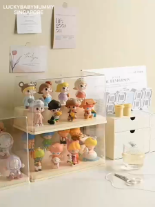 Blind Box Display Case Toy Storage Box/Dustproof Figurine Display Shelf/Acrylic Tiered Showcase/luckyhome