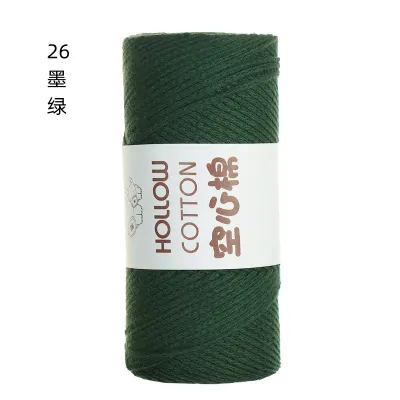 1Pc 150g 2mm hollow Yarn For crochet round hand Knitting Yarn bag cushion mat Crocheting Yarn DIY hat shoe Line amigurumi Thread