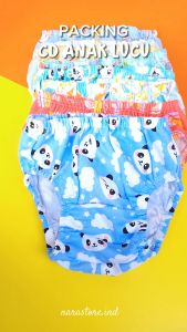 5 Pcs Celana Dalam Anak Perempuan Bahan Libby/Velvet/Babydoll 1-6 Tahun Motif Lucu dan Keren