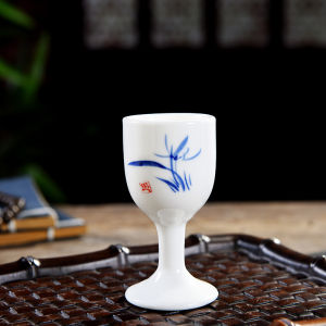 Cốc Đựng Rượu Vang Trắng Bằng Gốm Sứ Sáng Tạo Kiểu Trung Quốc Cốc Đựng Rượu Mạnh Tay Cầm Nhỏ Cốc Đựng Rượu Vang Cổ Điển Dùng Tại Nhà