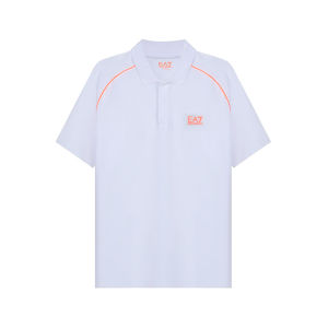 Emporio Armani EA7 Mens Cotton Short Sleeve Polo Shirt 3KPF03 PJ04Z Business Casual Summer Fashion Standard Fit Commute Wear