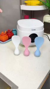 Senduk Nasi Anti-Tekanan Multifunctional Non-stick Rice Spoon High Temperature Resistant Kitchen Standing Rice Spoon Tumbler Spoon