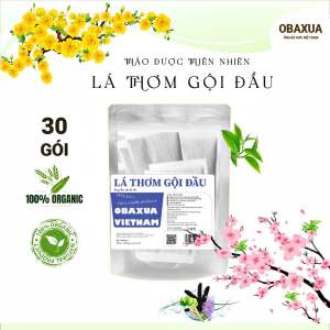 TÚI 30 GÓI LÁ THƠM GỘI ĐẦU OBAXUA.