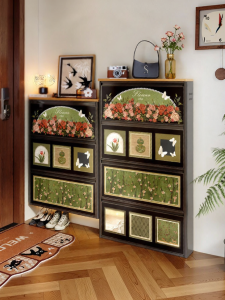 MEISD | Narrow Design Wall-Mounted Entryway Shoe Cabinet Steel