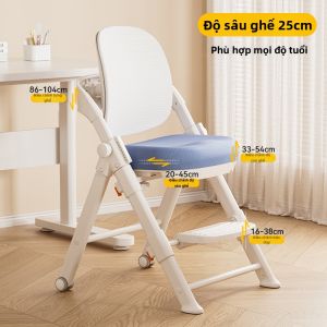 ZHIXUEKU | Ghế Học Điều Chỉnh Chiều Cao Đúng Tư Thế Cho Trẻ Em