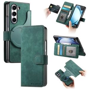 LS | Ốp Điện Thoại Da Dạng Ví Gấp 2 Trong 1 Nam Châm Mạnh Mẽ Tương Thích Magsafe Dành Cho Samsung Galaxy Z Fold 8 Ultra Z Fold 7 6 5 4 3
