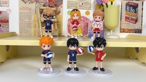 Mô hình 6 nhân vật Vua bóng chuyền Đứng Koshi Yu Nishinoya Kei Tsukishima Tobio Kageyama Shoyo Hinata Kenma Haikyuu