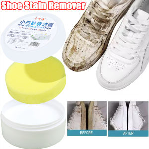3pcs Shoe Cleaning Cream / Shoe Stain Remover / White Sneake Shoes Whitening Cleanging Cream with Wipe Sponge