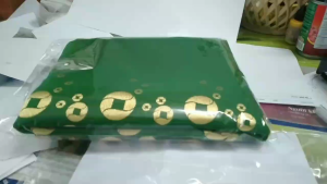 1 Bộ Vải Áo Dài ngân hàng PHƯƠNG ĐÔNG (OCB) ( HÀNG CAO CẤP )[ TÀ ÁO DÀI Chất gấm cao cấp KẾT HỢP VỚI QUẦN PHI BÓNG vàng ]