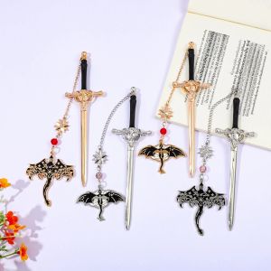 แฟนตาซีโลหะดาบมังกรบุ๊คมาร์คอ่านอุปกรณ์เสริมสําหรับแฟนมังกรของขวัญแฟนตาซีสําหรับผู้อ่านผู้หญิง