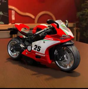 LEO 1:12 Gusta Motorcycle Diecast Model Car Toy Cars for Boys Toys Car For Kids Gift For Birthday