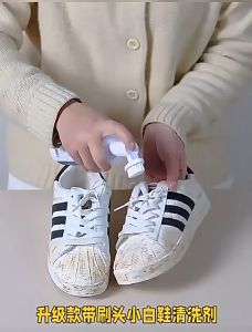 Shoes Sneakers Cleaning Agent 200ML Portable White Shoes Foam Cleaner Cleaning Accessories Shoes Cleaner with Brush
