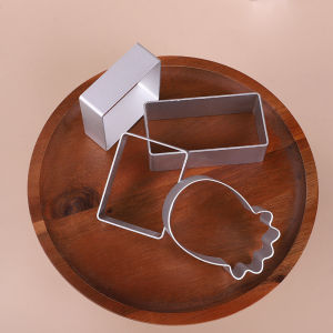 Khuôn Bánh Dứa Khuôn Bánh Dứa Làm Thủ Công Đài Loan Hình Chữ Nhật Khuôn Bánh Dứa Không Hàn Khuôn Bánh Quy Hợp Kim Nhôm