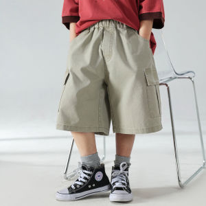 Boys Summer Shorts Korean Style Cotton Lightweight Five-Point Pants Sporty Trendy Childrens Clothing Boys Fashionable Briefs