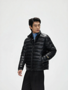 Guvet | Upstand Collar Thin Light Warmth Male Down Jacket 700FP