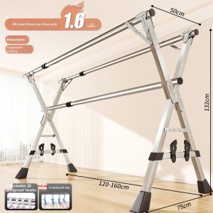 Extendable Stainless Steel Clothes Drying Rack