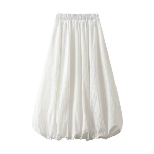 🦋VEVE Summer High-end Skirt Elastic High Waist A-line Long Skirt Women Spicy Girl Bud Skirt