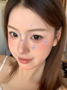 Butterfly Fairy Makeup Stickers 3D Embossed Nail Art Decals Face Paint Decorations Adhesive Back Beauty Tools