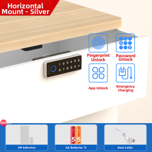 eLinkSmart | Password and Fingerprint Invisible Cabinet Lock