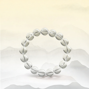 PUTUOSHAN | Collectible White Crystal Beaded Bracelet