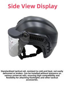 LEYUWENG | Anti-Riot Full Face Helmet Flame Retardant Cut-Resistant With Neck Guard