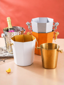 YANXING | Luxurious Golden Stainless Steel Ice Bucket