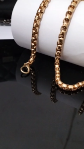 Tali rantai besi tas wanita gold sling bag rante panjang black nickel strap tas pesta selempang tali saja