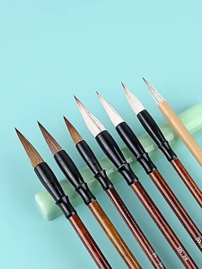 Set  Kuas Tulis Kaligrafi China Cina Bulu / Kuas Kaligrafi Cina