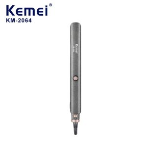 Kemei KM-2064 Professional Ceramic Flat Iron Multifunctional Women Hair Straightener Dual Voltage Floating Plate Hair Styling Tools LCD Display