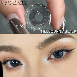 Eyeshare 1 cặp kính áp tròng melbourne-black DIA14.2mm 12 tháng 1 hộp 2 viên
