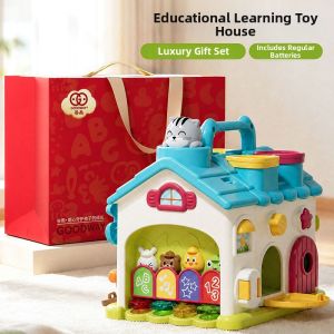 GOODWAY | Bilingual Educational Toy Shape Matching Blocks Game Box