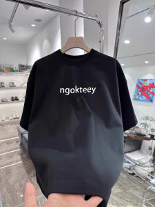 Áo Thun Cotton Tay Ngắn Dáng Rộng Cổ Tròn in Chữ Phong Cách Mỹ Mùa Hè Thoáng Khí Thoải Mái Cho Nam