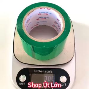 1 Cuộn băng keo màu xanh lá OPP rộng 7cm dài 75 mét lõi giấy 3mm giá tại xưởng