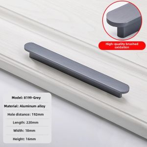 UCUBE | Black Modern Minimalist Round T Cabinet Handles