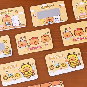【SG】【20pcs/bag】Creative DIY Scratch Surprise Reward Capybara & Cute Cartoon Card for Gift Birthday Party for Kids/Adult