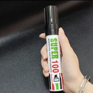 1PC Extra Wide Chisel Tip Black Permanent Marker Waterproof Marker Pen for Posters Advertising Boards Art Design School Projects