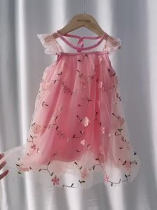 Bear Leader | Melario Girls Sweet Dresses Summer Baby Girl Princess Dress Lace Embroidery Design Flower Girl Dresses Cute Party Kids Clothes