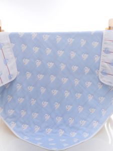 Newborn Baby Wrap Towel Blanket Breathable Pure Cotton Cartoon Design Absorbent Sweat Summer Cool Cover for Kindergarten
